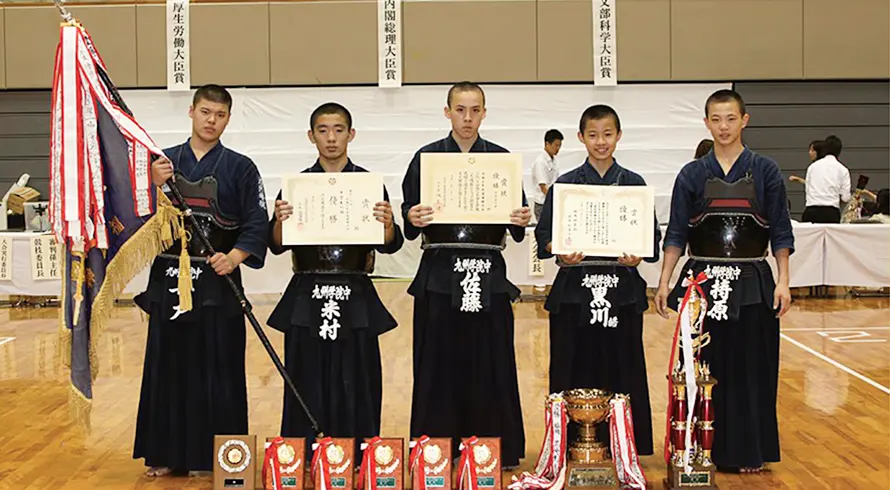 中学生男子の部優勝 九州学院中学校A(熊本)