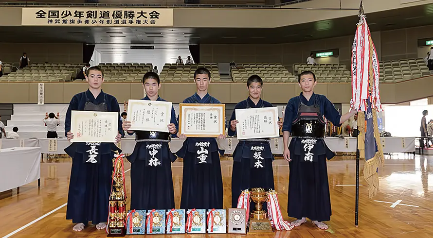 中学生男子の部優勝 九州学院中学校A(熊本)