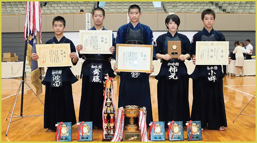 中学生男子の部優勝 如水館A(福岡)