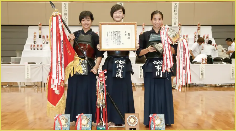 中学生女子の部優勝 如水館(福岡)