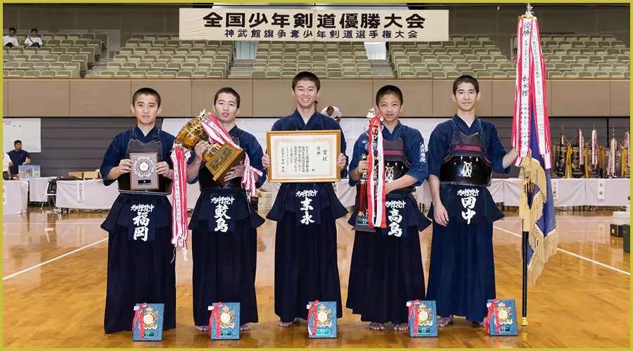 中学生男子の部優勝 九州学院中学校A(熊本)